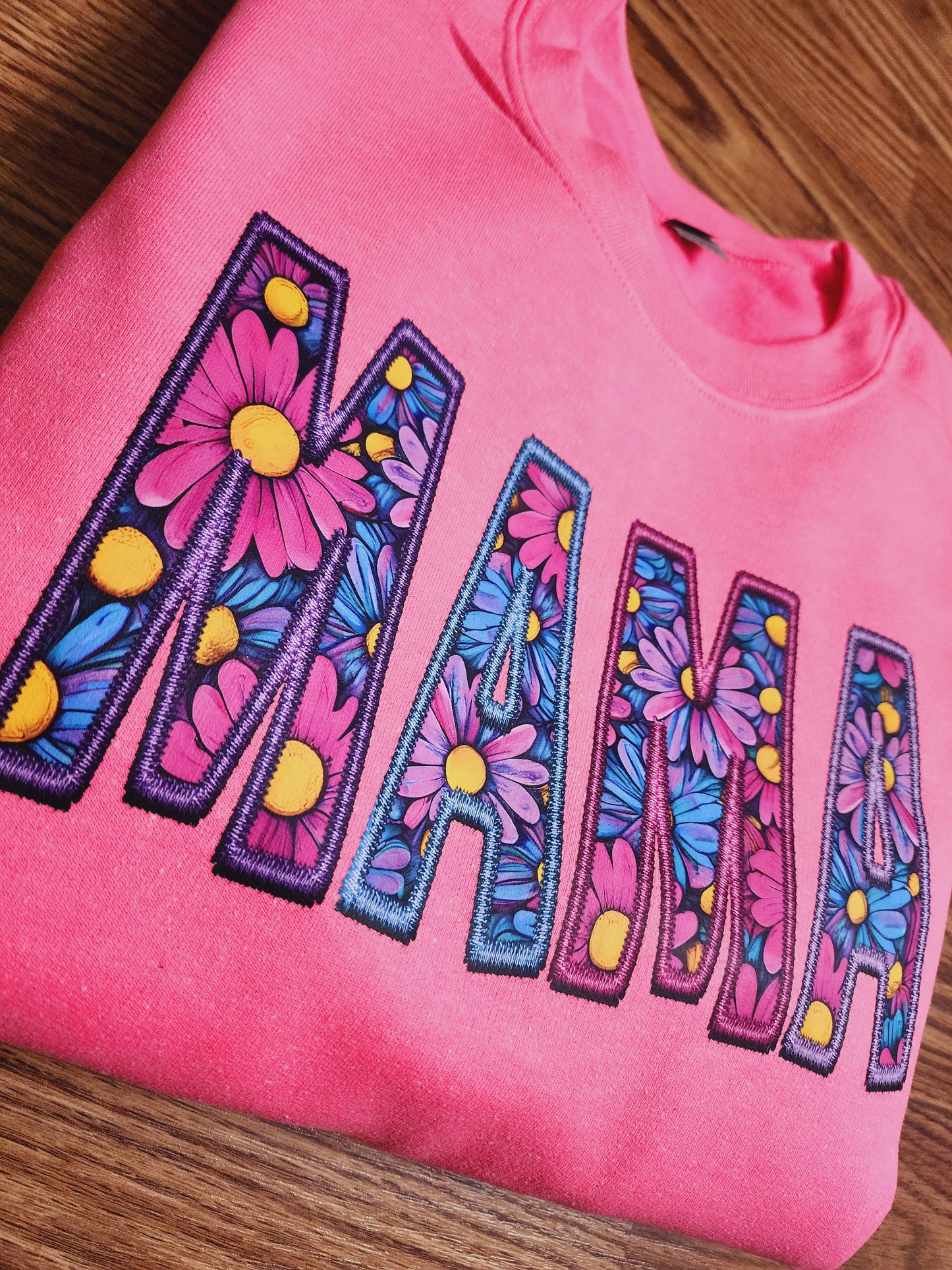 Mama Floral Crew neck sweatshirt