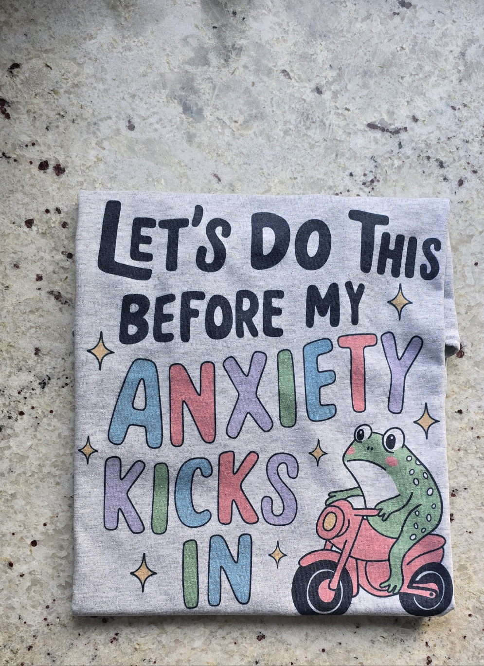 Let's do this before my anxiety kicks in