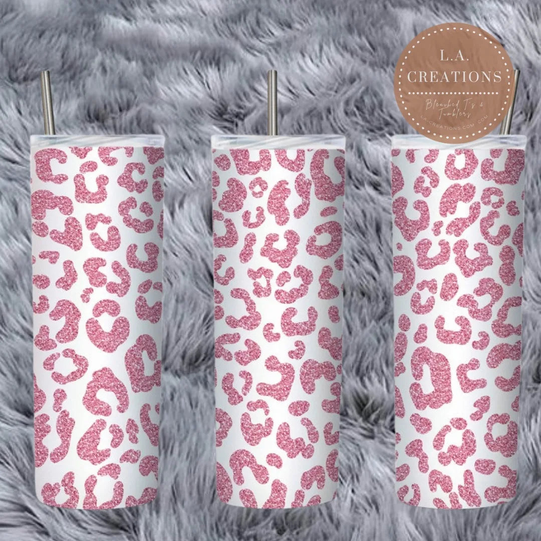 Pink Cheetah Print 20oz Tumbler