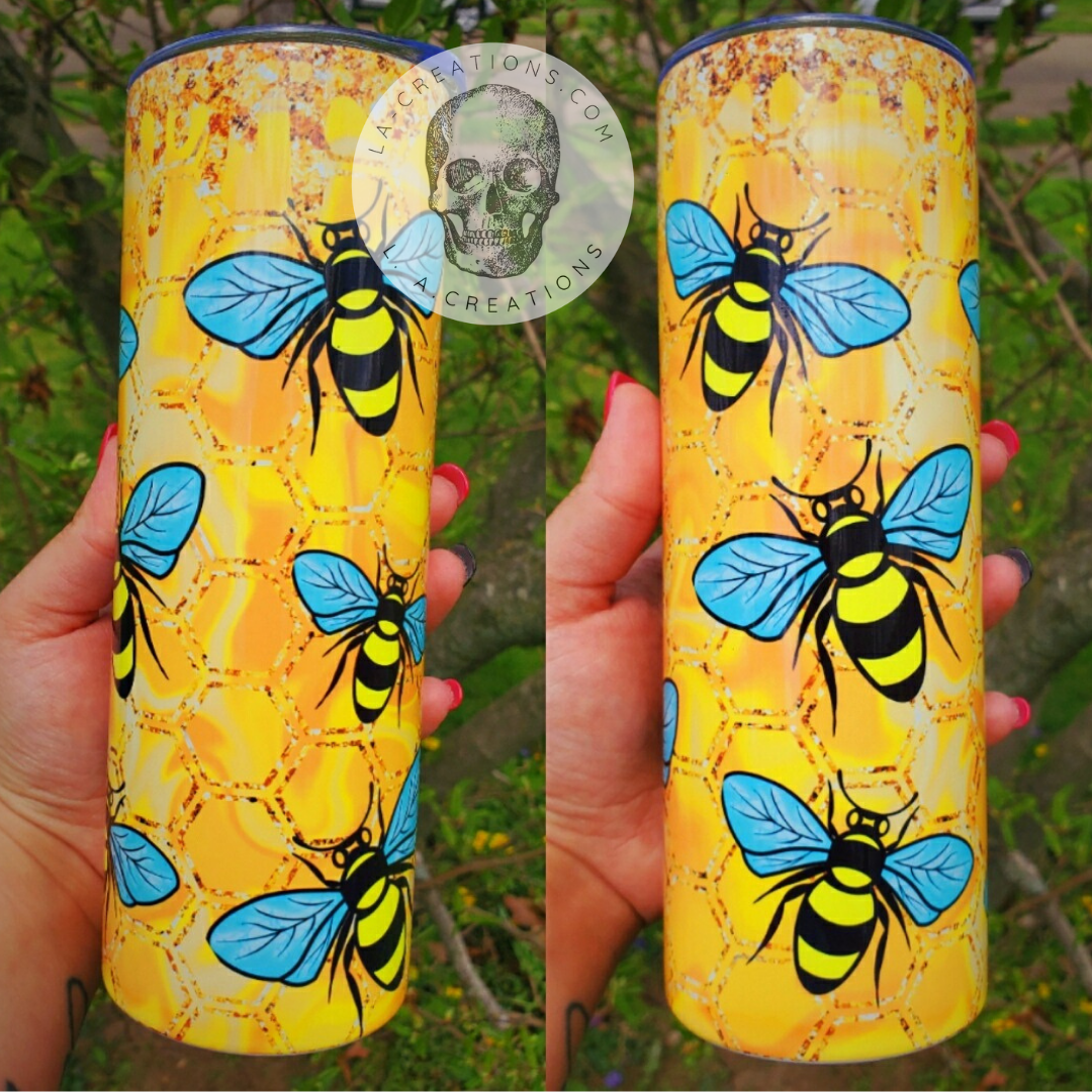 Bees & Glitter 20oz Tumbler