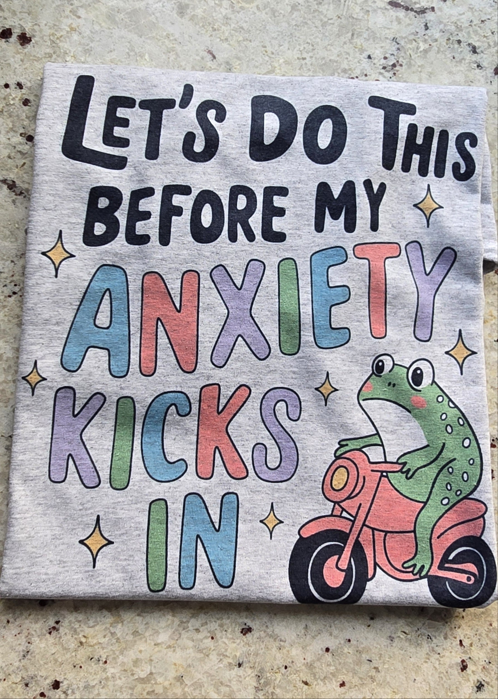 Let's do this before my anxiety kicks in