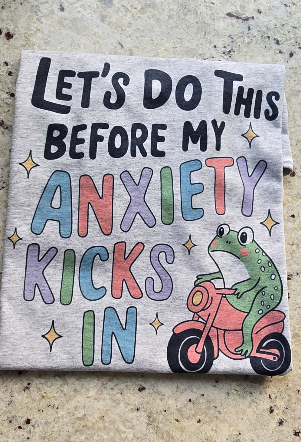 Let's do this before my anxiety kicks in