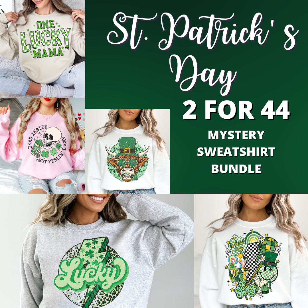 Saint Patrick's Day 2 Sweatshirt Mystery Bundle