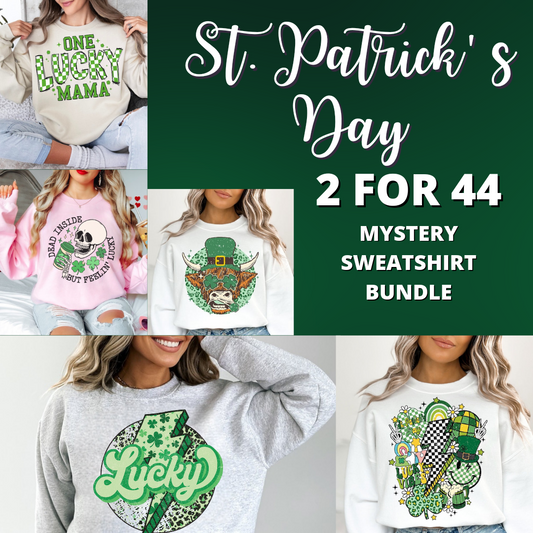 Saint Patrick's Day 2 Sweatshirt Mystery Bundle
