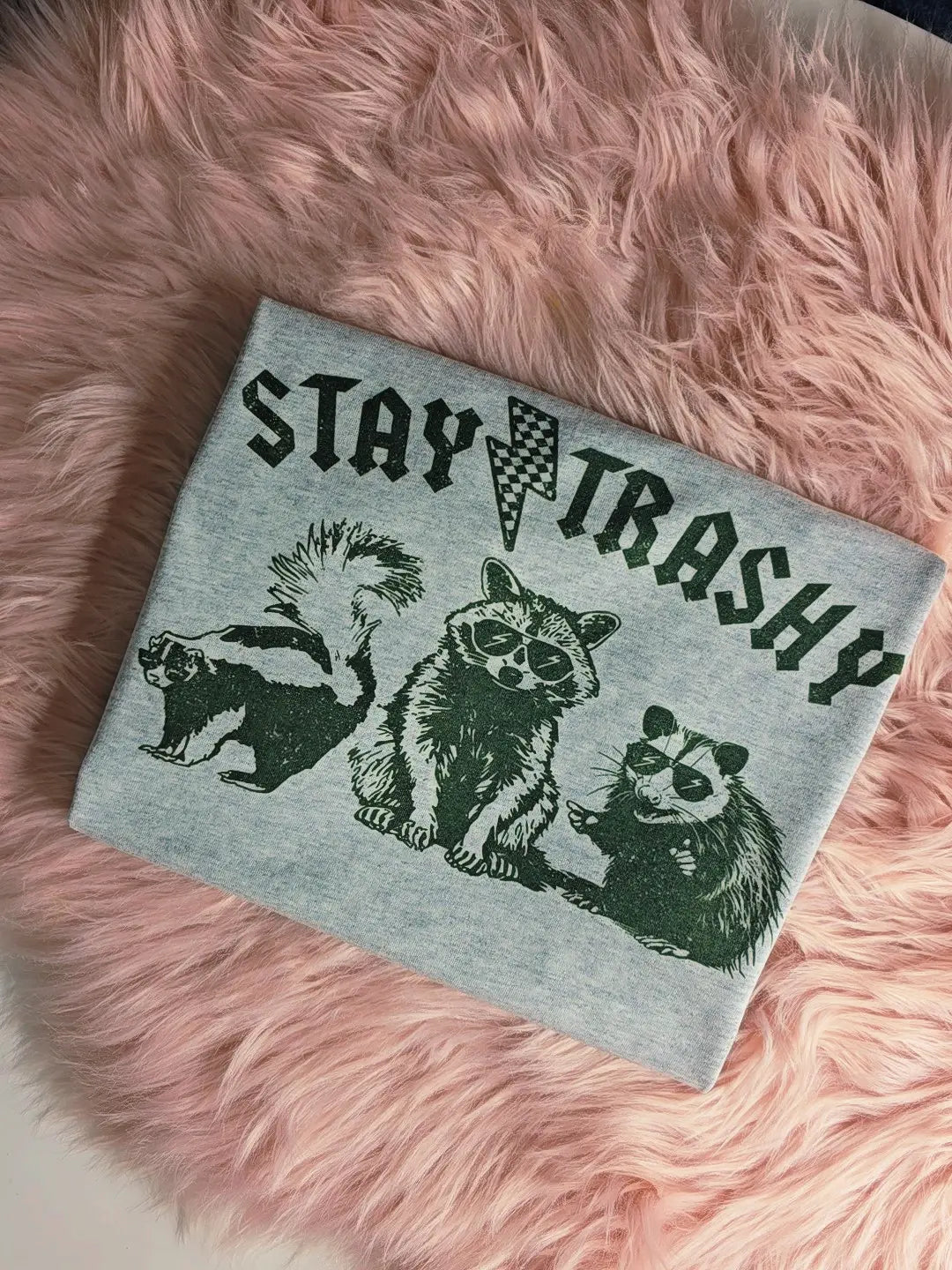 Stay Trashy Raccoon Graphic Tee