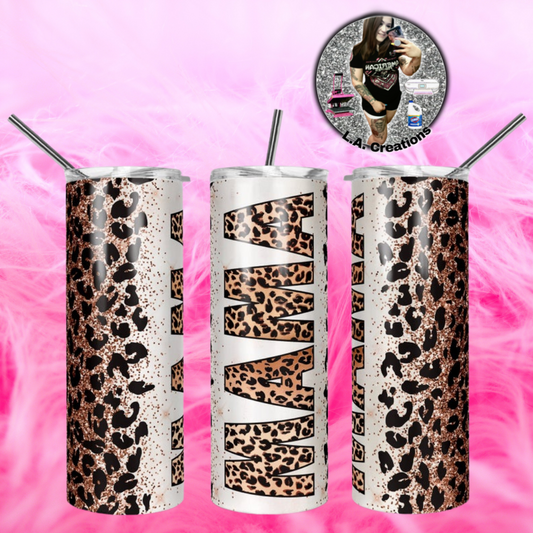 Leopard Print Mama Tumbler