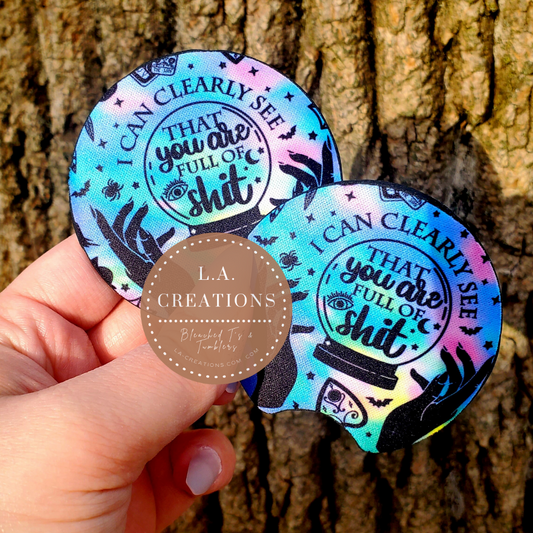 Crystal Ball Car Coasters