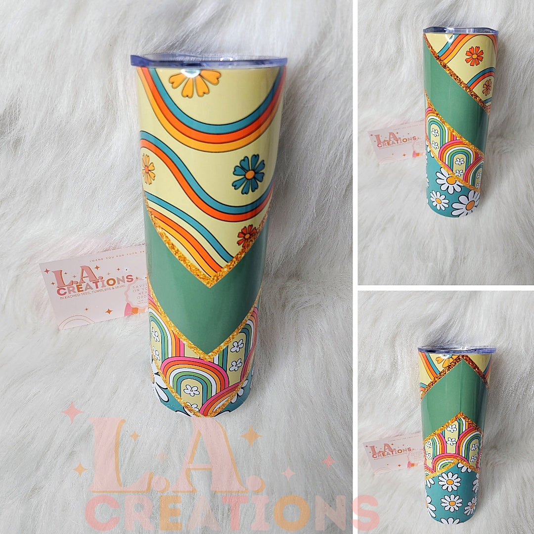 Retro Hippy 20oz Tumbler