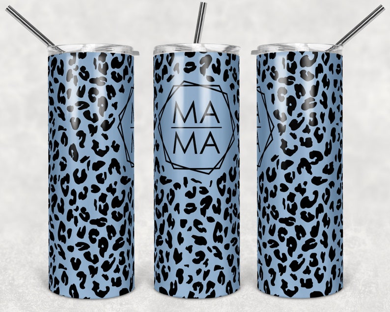 MAMA Leopard Print 20oz Tumbler 6 Color Choices