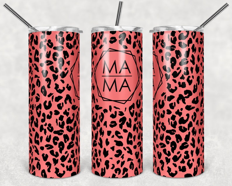 MAMA Leopard Print 20oz Tumbler 6 Color Choices