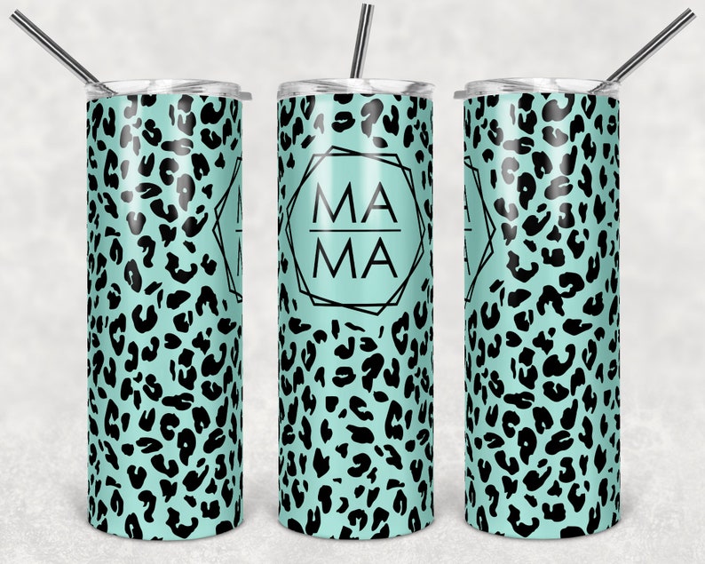 MAMA Leopard Print 20oz Tumbler 6 Color Choices