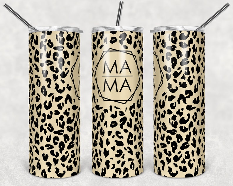 MAMA Leopard Print 20oz Tumbler 6 Color Choices